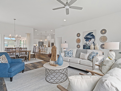 Open floorplans make entertaining with neighbors a breeze.>